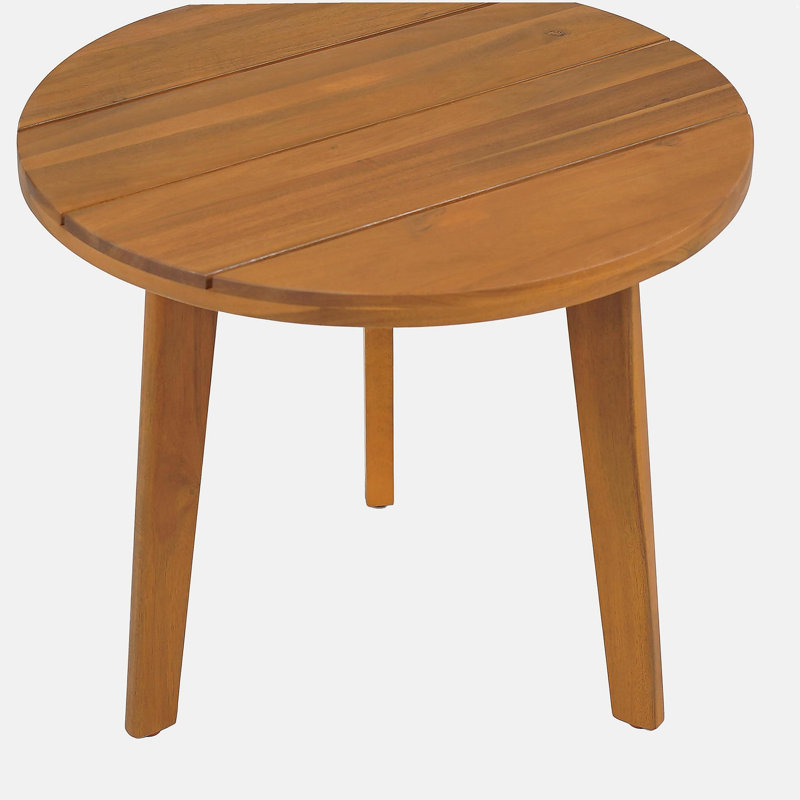 Table d'appoint ronde en acacia