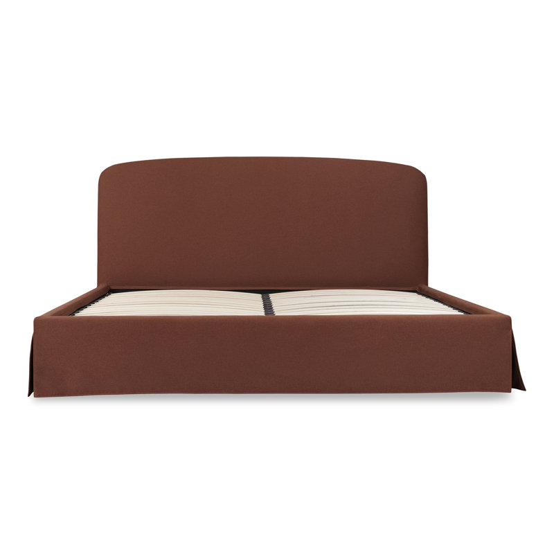 Windcrest Upholstered Platform Storage Bed, Queen, Cream
