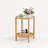 Bay Isle Home Round Rattan Coffee Table with Glass Top-676772001-675633288