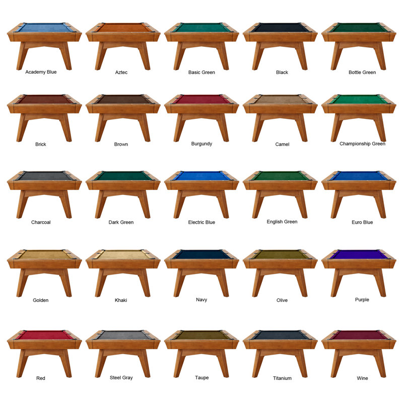 Playcraft Copenhagen 8' Slate Pool Table with Dining Top and Benches, Burgundy