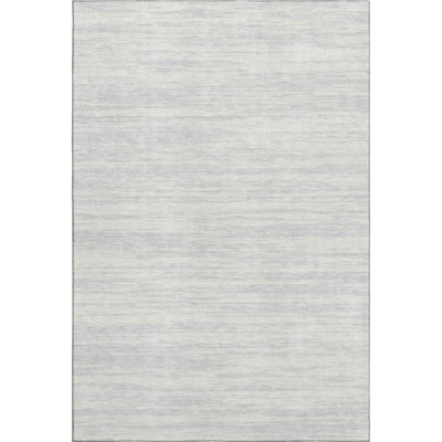 Premium Machine Washable Prisco Silver Rug