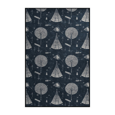 Tapis gris lavable à la machine