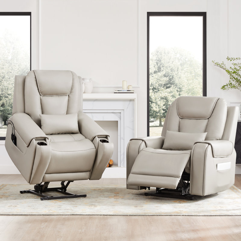 Fauteuil inclinable électrique de massage Carell, Gris