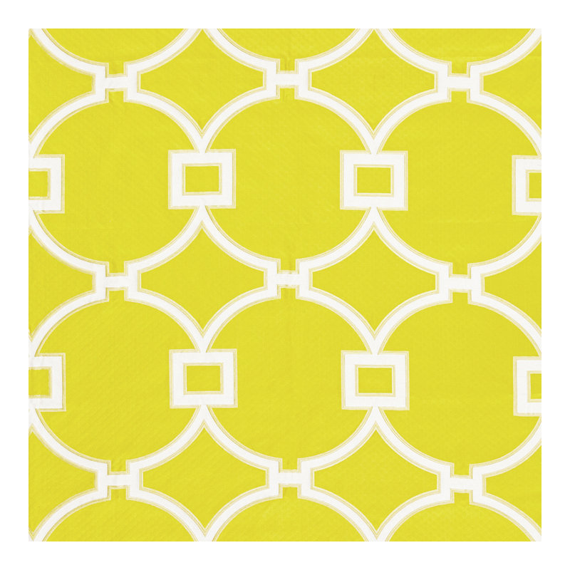 Jardin Circle Fret Fabric, Forsythia