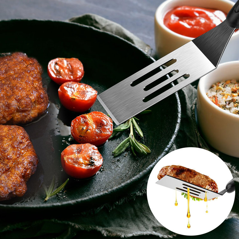 2-piece Mini Metal Spatula Set