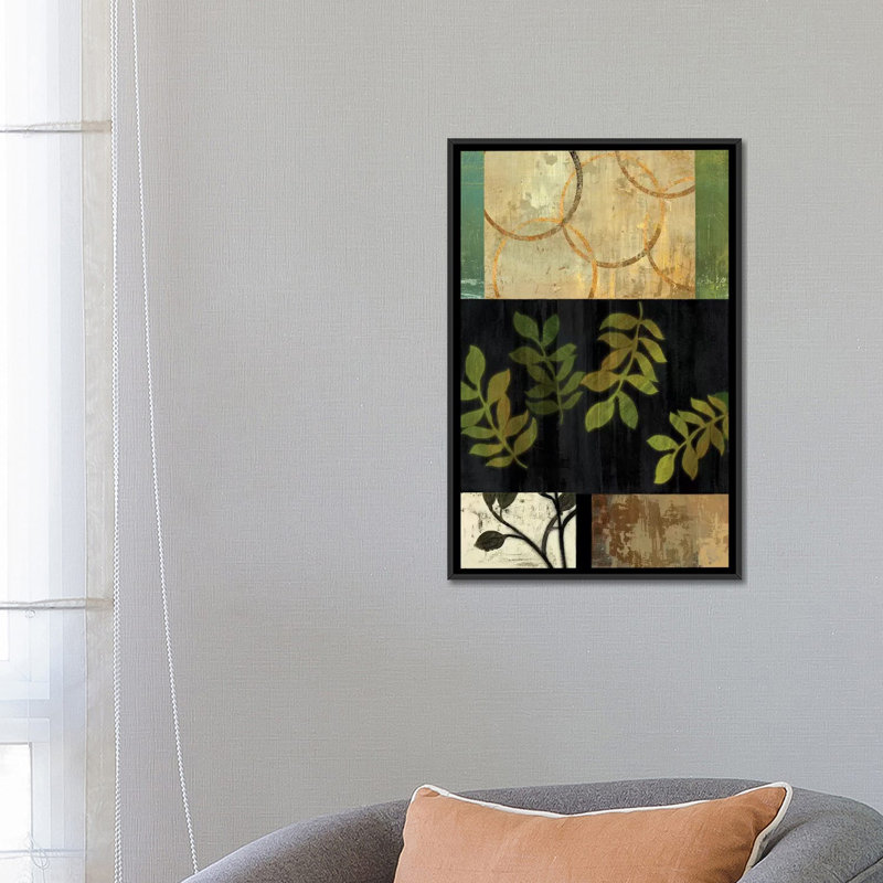 « tall trail », impression sur toile, H 26 po x l 18 po x P 1,5 po, Toile avec cadre noir, Pas de tapis
