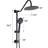 Shower Head With 10" Rain And Handheld - Matte Black Muscular Discomfort Wall Mounted Decor Complementary
