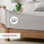 Draps en tricot de mélange de coton - sommeil confortable toutes saisons, 50%, pour matelas jusqu'à 16 po, 1 drap plat, 2 taies d'oreiller ajustées, lavable à la machine, gris ultra confortable-122454329-122454334