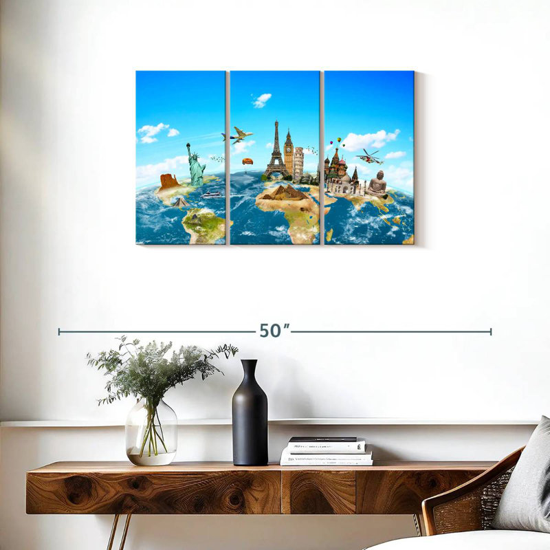 Senne Travel Monuments, 20" H x 33" W