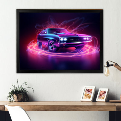" Neon Light American Muscle Car I "
