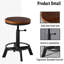 Tabouret de bar industriel, tabouret pivotant à hauteur de comptoir réglable, tabourets de cuisine de ferme, hauteur de siège réglable: 17 po à 24 po-441894791