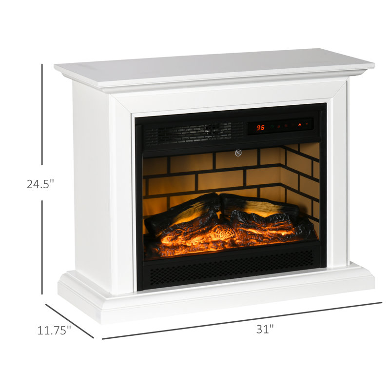 Poêle électrique Rhiver 31 po, Blanc