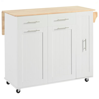 Kitchen Island With Drop Leaf, Kitchen Storage Cart by Latitude Run