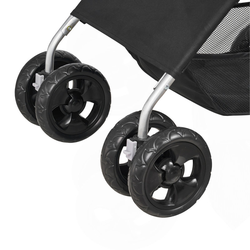 Pet Stroller Foldable 4 Wheels Dog Stroller Detachable Carrier up to 35lbs