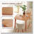 Rustic Wood Effect Large Top Dining Table
