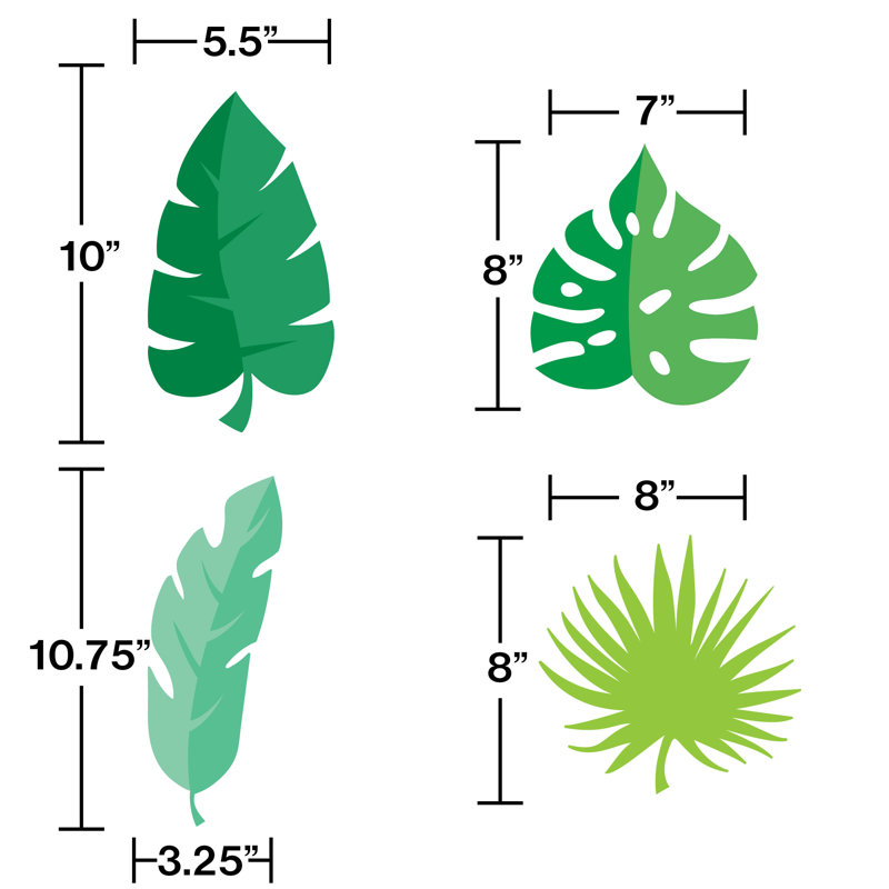Green Jungle Theme Paper Birthday Decoration Kit