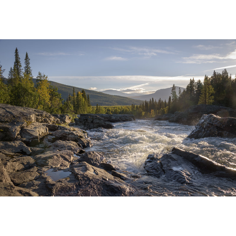 Wild River Flowing by WoutervandenBroek - Wrapped Canvas Print, 61cm H x 91cm W x 3.8cm D
