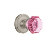 Classic Rosette with Waldorf Pink Door Knob