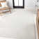 Amzi High-Low Modern Scandinavian Arch Stripe Monotone Ivory Indoor/Outdoor Rug