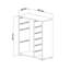 Armoire polyvalente moderne 27,4 po x 32,7 po x 11,8 po | 100% panneau de particules enduit de mélamine, épaisseur: 0,7 pouce | Comprend de nombreuses tablettes, une conception murale, une solution de rangement élégante et fonctionnelle pour la maison-1533439506