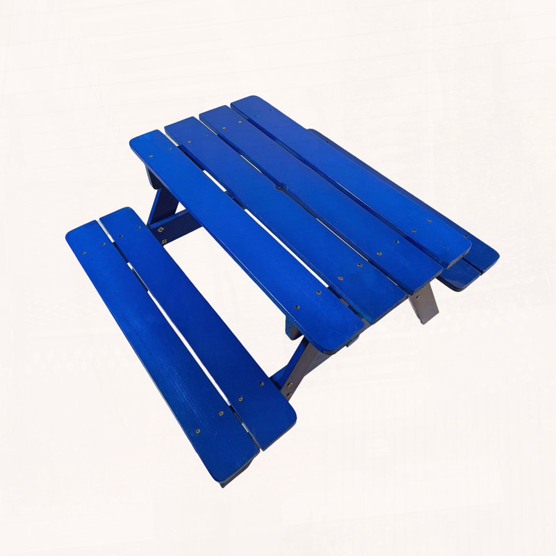 Ensemble de table et chaises pour enfants, bois massif naturel
