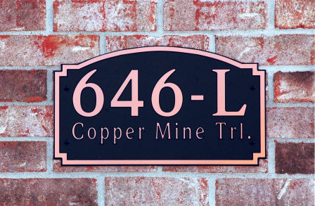 Novelty Wall Plaque, Yes, Copper