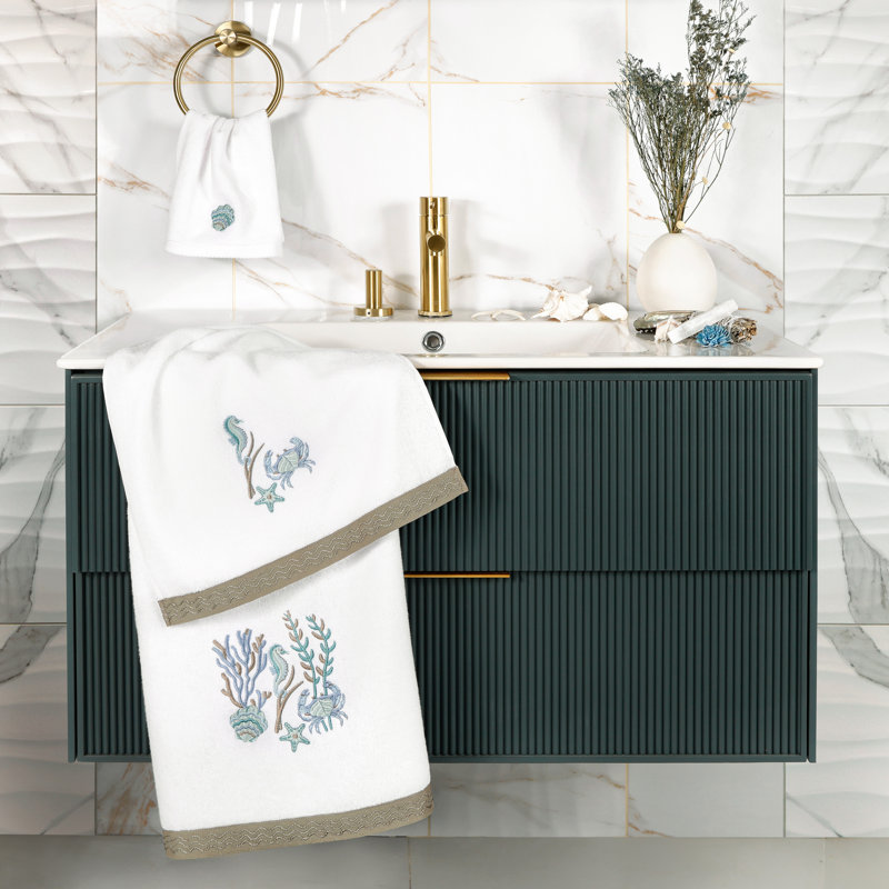  Turkish Cotton Hand Towel, White