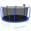 Trampoline avec panier de basketball, trampoline d'extérieur renforcé de type ASTM avec filet d'enclos