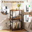 Record Player Stand with Charging Station