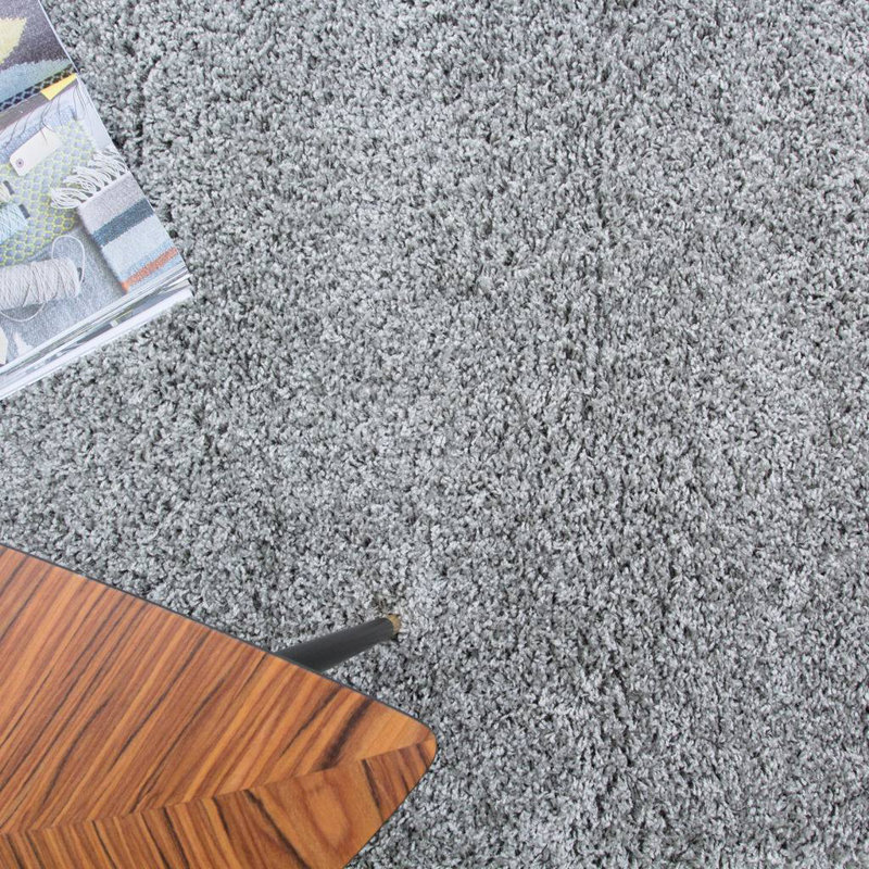 Elvira Shaggy Grey Rug, Rectangle 160 x 220cm