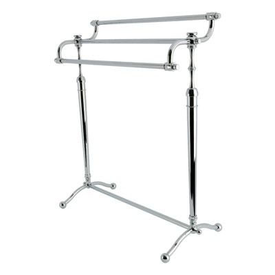 Kingston Warwick 28-Inch Freestanding Pedestal 3-Tier Towel Rack