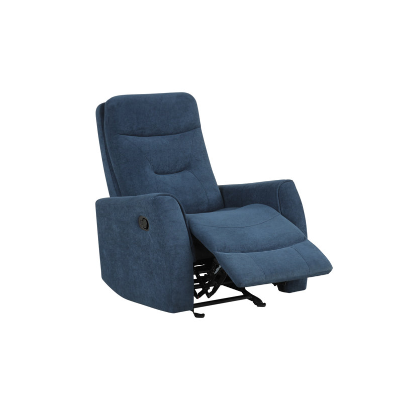 Paterson 404B81F0143C4D25B89B811B22DDFB15 Swivel Recliner , Blue, Blue