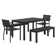 Eveleen Set 32" L Square Plastic/Acrylic Breakroom Table