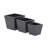 3 Piece Metal Indoor Outdoor Planter Set-1472221670-1472221669