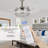 42" LED Crystal Ceiling Fan With Remote Control And Light Kit Included