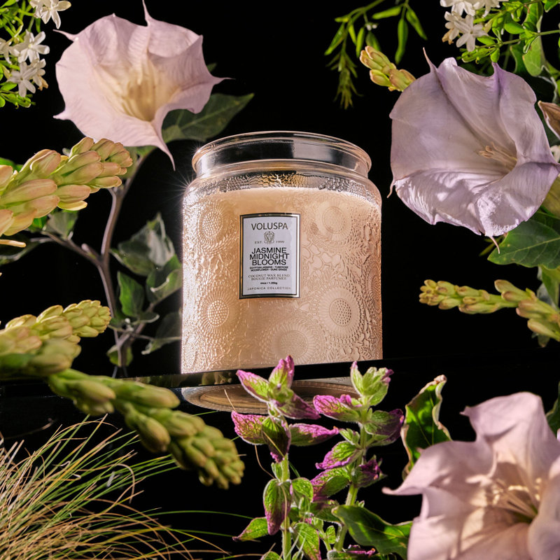 Jasmine Midnight Blooms Luxe Jar Candle