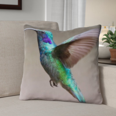 Coussin en jeté hummingbird Christenson