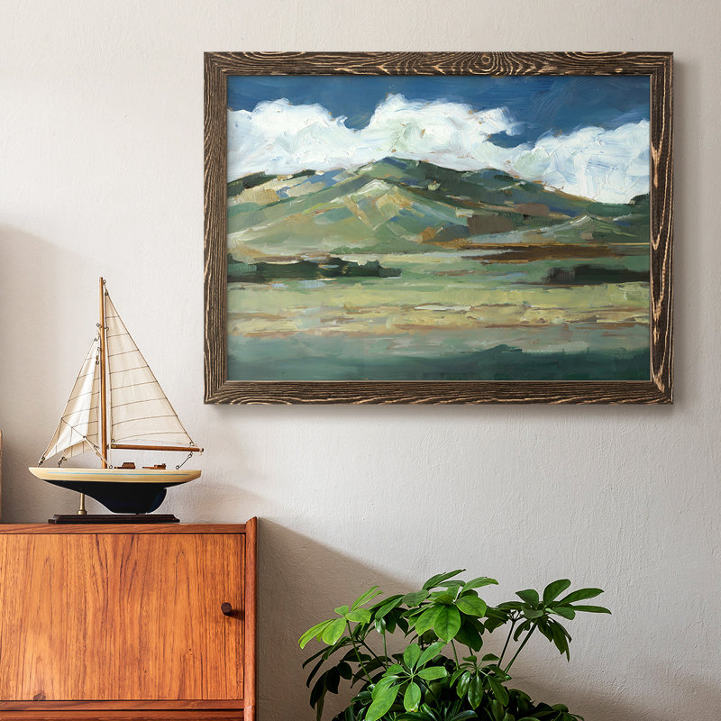 Western Sky II, Noyer, H 14 po x l 20 po x P 1,5 po