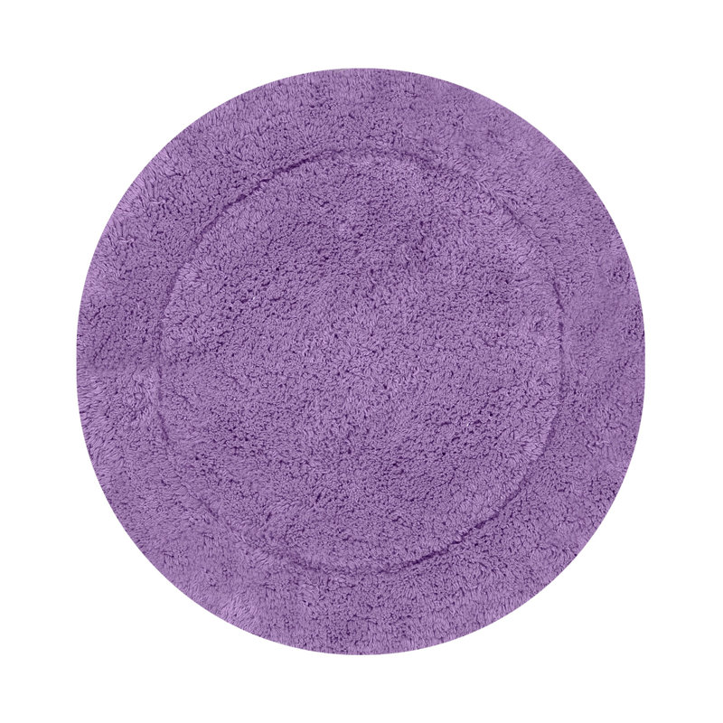 Tapis de salle de bain, Mauve, Rond 22 po