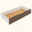 Structure de lit plateforme avec lit gigogne simple TG et 2 tiroirs de rangement, lit en bois classique avec tête de lit à broche-1655328452