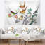 Tapisserie fleurs tropicales et oiseaux-28499836