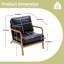Faux Leather Armchair