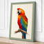 Scarlet Macaw Study Botanical - Wrapped Canvas-374762561-374762566