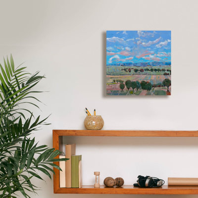  «Beneath Seppeltsfields Skies» par Belinda Wilson, art mural sur toile, 12 po x 12 po