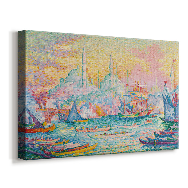 The Golden Horn, Constantinople-Paul Signac-Gallery Wrapped Canvas-1907, 8x12