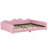 Full Size Upholstered Daybed, Sherpa Fabric Sofabed With Cloud-Shaped Backrest-603757184-603757187