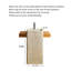 Mid-Century Travertine Stainless Steel Freestanding Bathroom Vanity