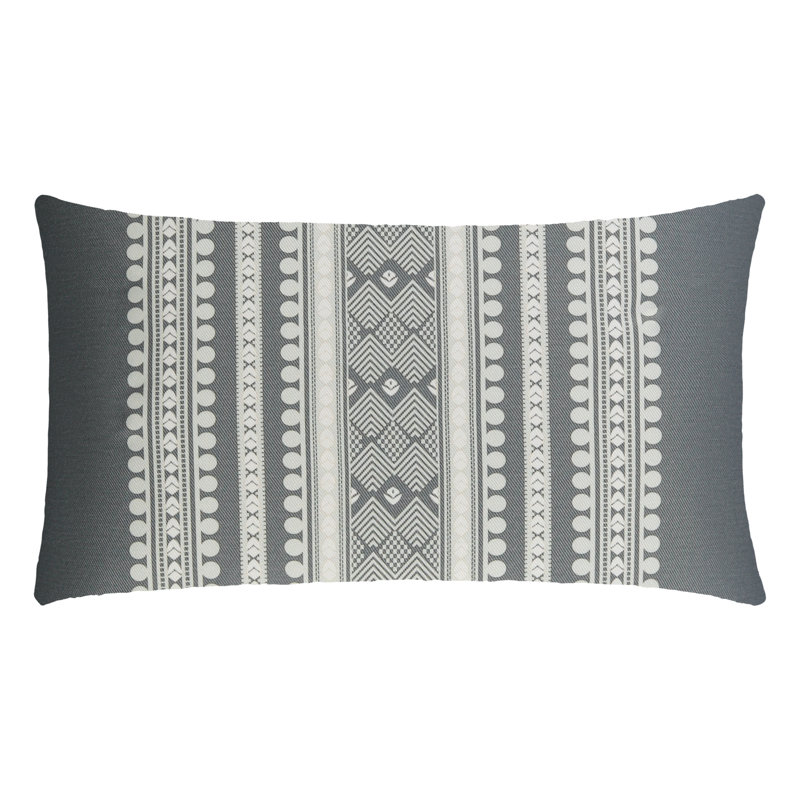 Housse de coussin rectangulaire d'extérieur Barani, gris
