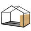 Structure de lit en métal inspirée de la maison avec éclairage intégré-1399548304-1399548305
