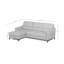 Falkirk Leather Corner Sofabed-169230815-169230811